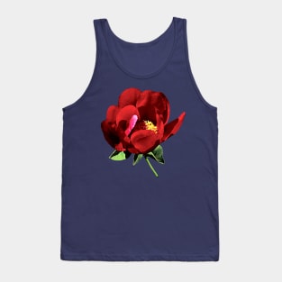 Peonies - One Red Peony Tank Top